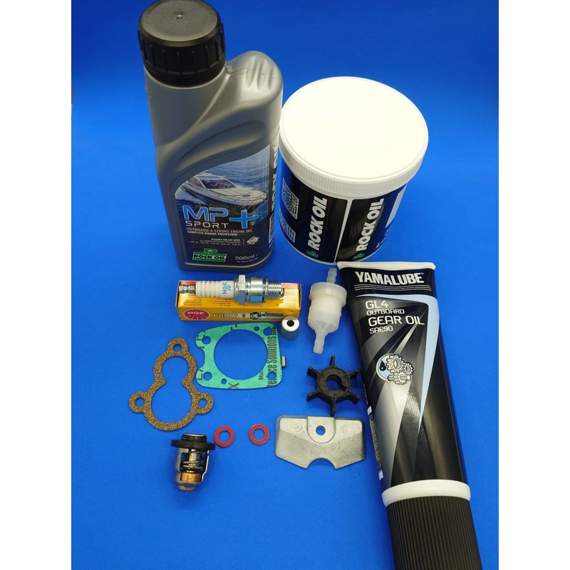 Service Maintenance Kit for 4 hp Yamaha outboard F4A 1998-2009 Anode oils impeller complete