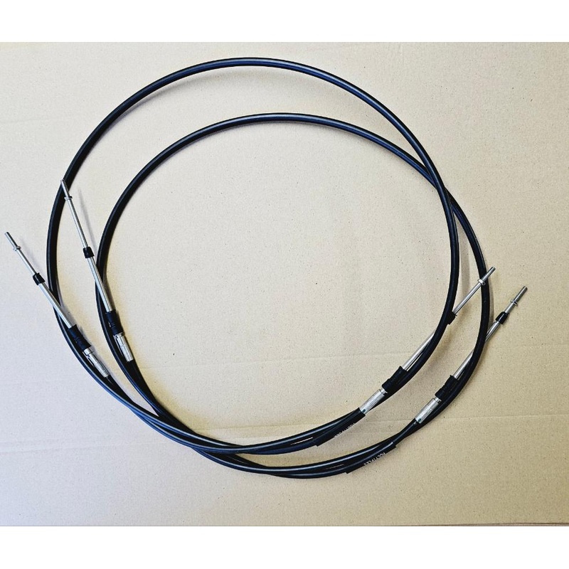 10ft Pair Outboard Remote Gear/Throttle Control Cable C2 for Yamaha Suzuki Tohatsu