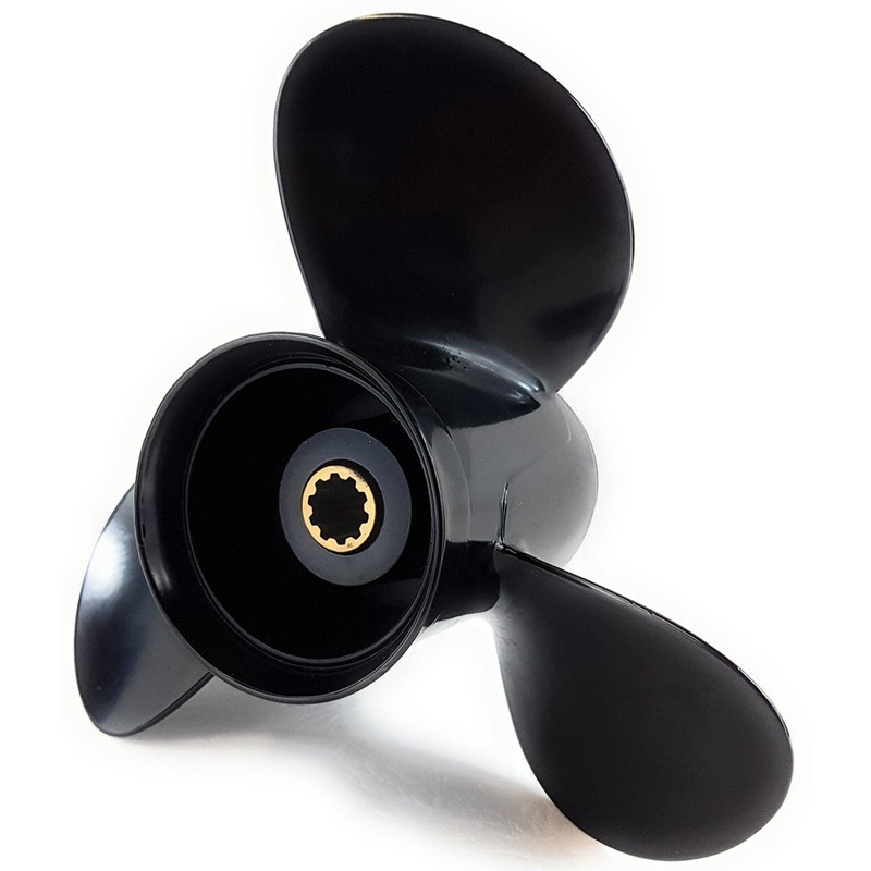 9.8 x 9 for Mercury Mariner pitch 9 25 30 HP 3R0B64518-0 Aluminium propeller