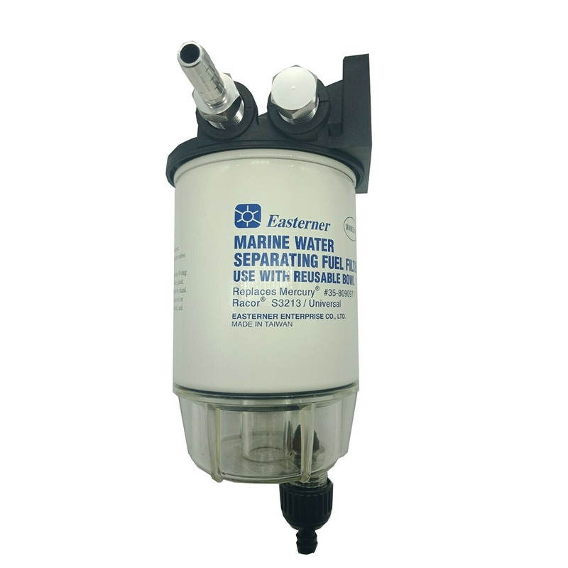 Marine Fuel Filter Water Separator System for Mercury outboard, 35-809097, Racor S3213/Universal
