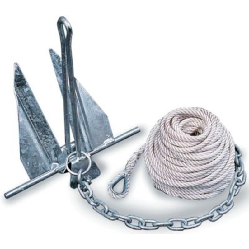 Tiedown Engineering 95095 Tie Down Super Hooker Anchor Kit Includes Anchor, Line, Chain and (2) Shackles