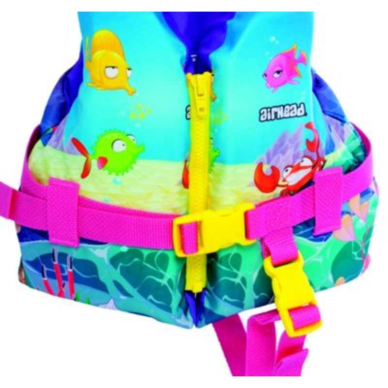 Airhead 1008901A Reef Infant Nylon Vest, Infant, Pink / Sea Life Theme