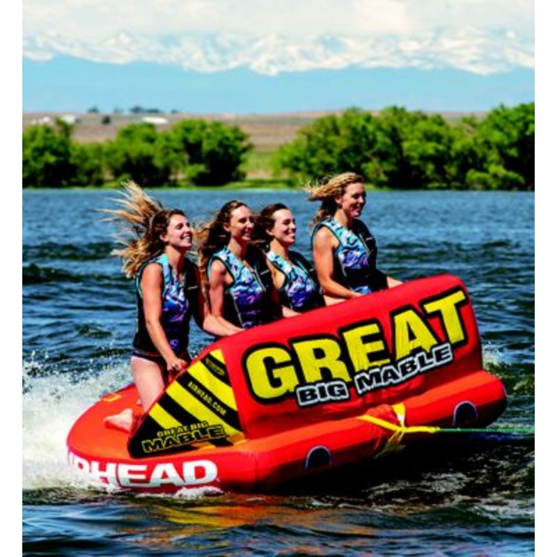 Airhead AHT2218GM Great Big Mable Towable Tube, 1-4 Riders