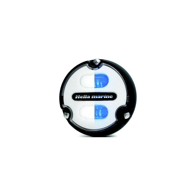 Hella 16145011 016145011 Apelo A1 Underwater Light, White Lens, White/Blue LEDs