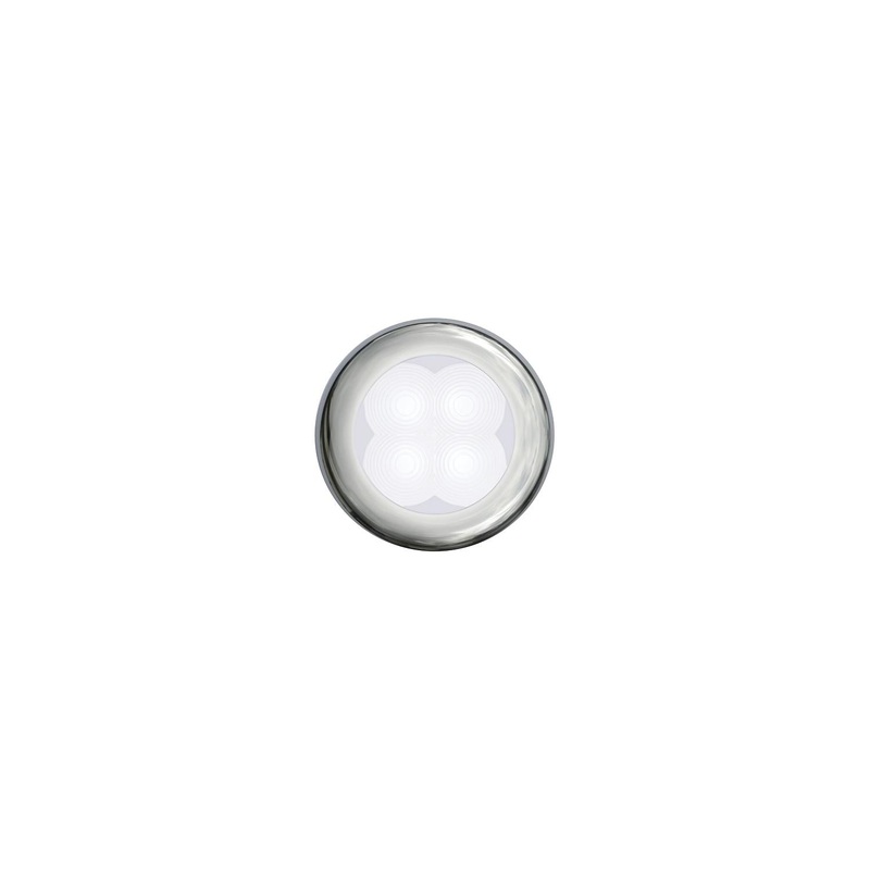 Hella 980500021 4 LED Round White/SS Bezel 12V