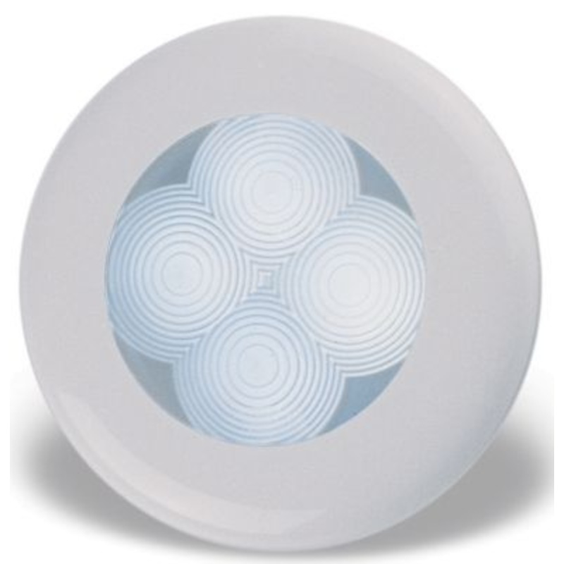 Hella 980500441 LED Light White w/White Bezel 12V