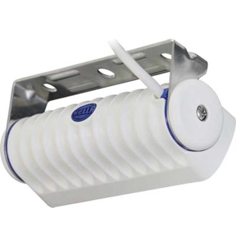 Hella 980573021 Sea Hawk-R 9-33V DC Bracket Mount White Light LED Floodlight, Housing, Spread