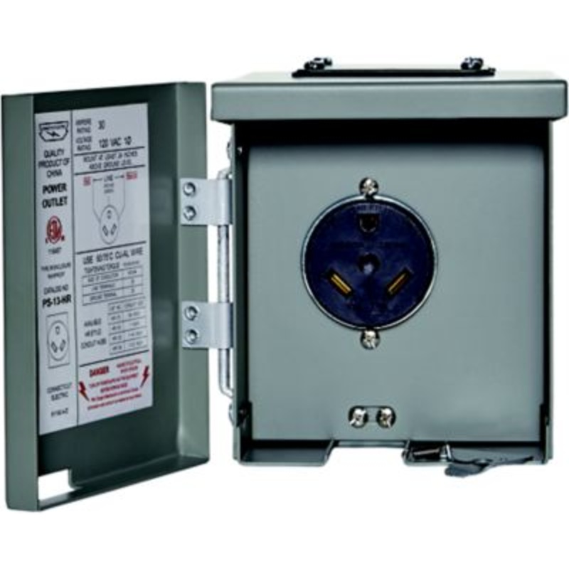 Parallax Power Supply 817155000 Outdoor Outlet, 30A, 120V