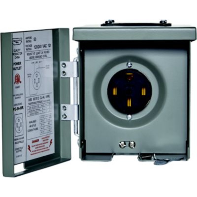 Parallax Power Supply U054P Outdoor Outlet, 50A, 120/240V