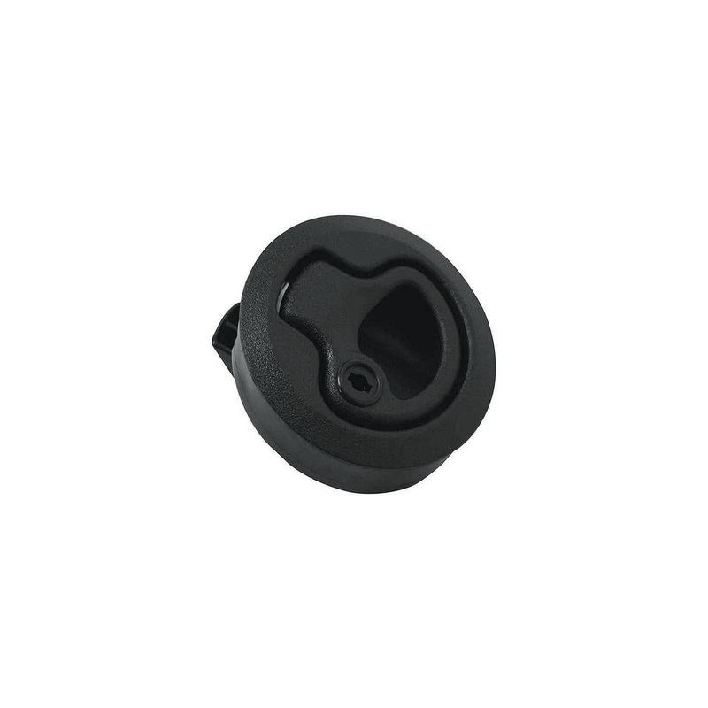 Teak Isle 29203 Flush Slam Latch, Locking, Black