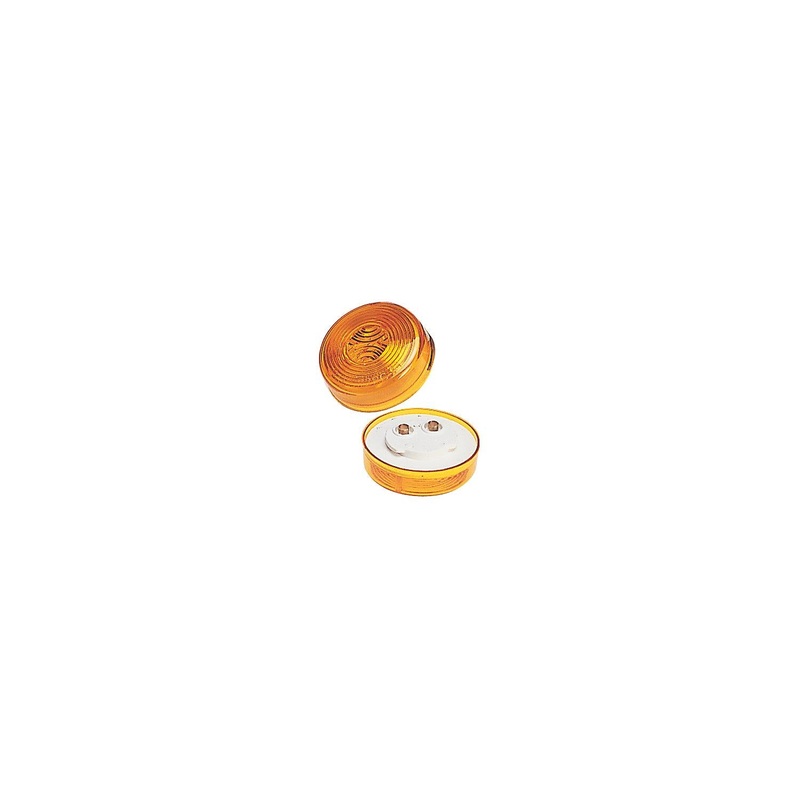 Wesbar 203380 2″ Round Side Marker Light, Amber