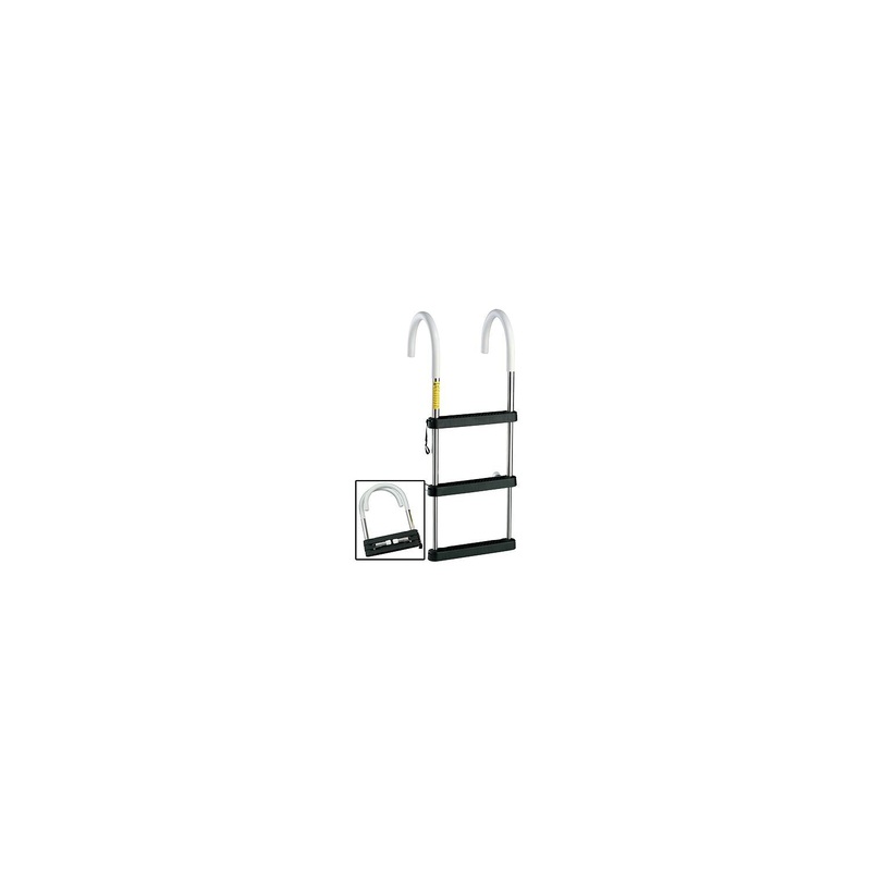 GARELICK 6131 Garelick EEz-In Telescoping Stainless Steel Gunwale Hook Ladder
