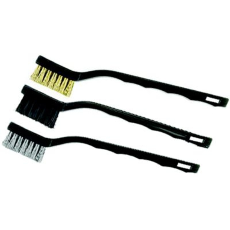 Hyde Tools 46640 Mini Nylon Bristle Brush, 3/Bag