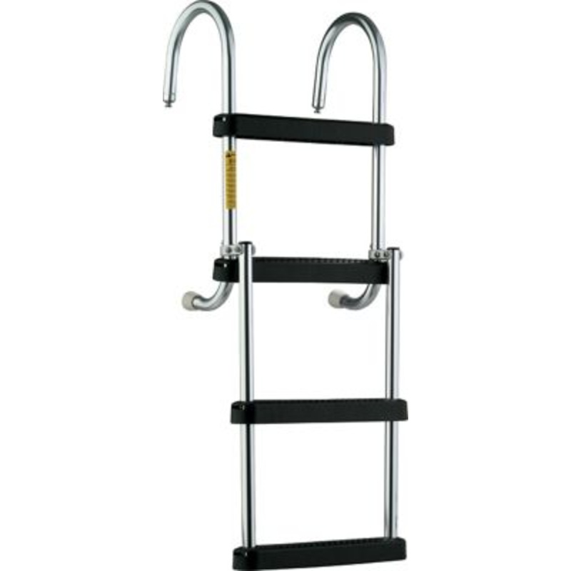 GARELICK 12350 Garelick EEz-In Removable 4 Step Folding Pontoon Boarding Ladder