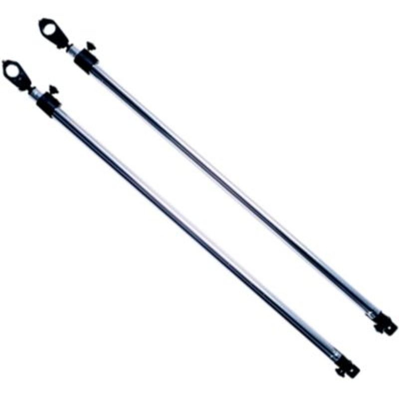 Taylor Made Products 11995 Adjustable Bimini Support Poles (2) 28 to 48″ With 7/8″ Jaw Slides and Deck Hinge