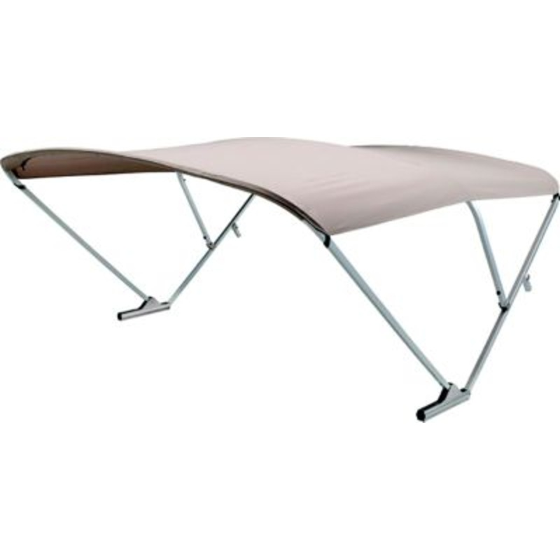 Taylor Made Products 2021133088 Sureshade Power Bimini w/Battery Option, Beige w/Clear Anodized Frame