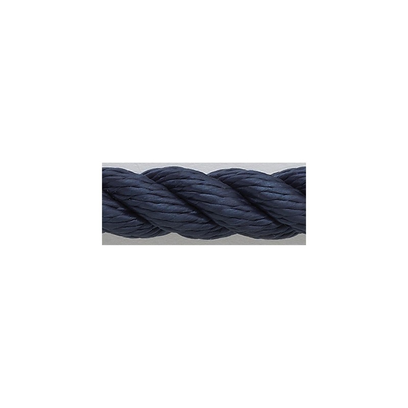 New England Rope 60531200015 3 Strand Nylon Dockline, 3/8 x 15 Navy