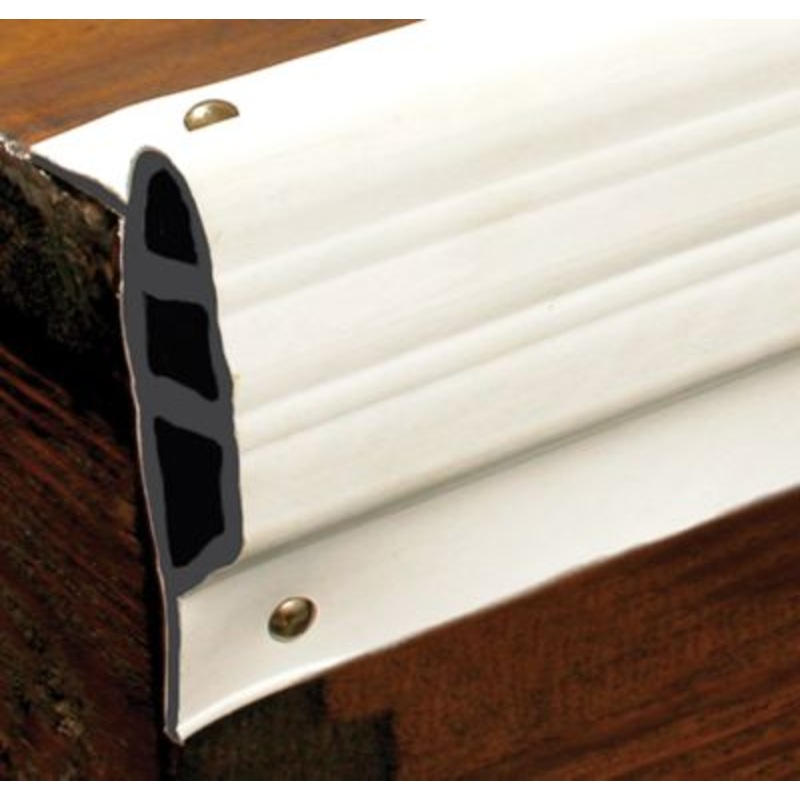 Taylor Made Products 46096 White, Medium Double Molded Vinyl Dock Edging. 10′ Coil