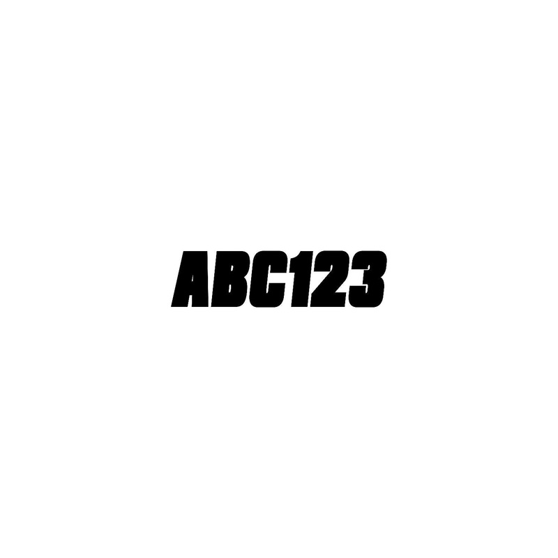 Hardline Products BLK500EC 2″ Factory Matched Snowmobile Registration Kits, Solid Black