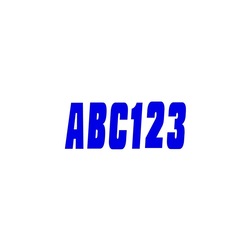 Hardline Products BLU350EC Series 350 Registration Kit, Solid Color Font (Includes 4 Sets of 3″ A-Z, 0-9)