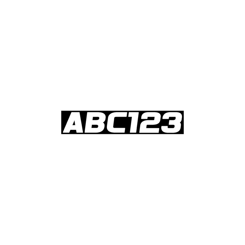 Hardline Products WHI700EC Series 700EC Registration Kit, Solid Fill Colors With Black Outlines and Slanted European Font (Includes 4 Sets of