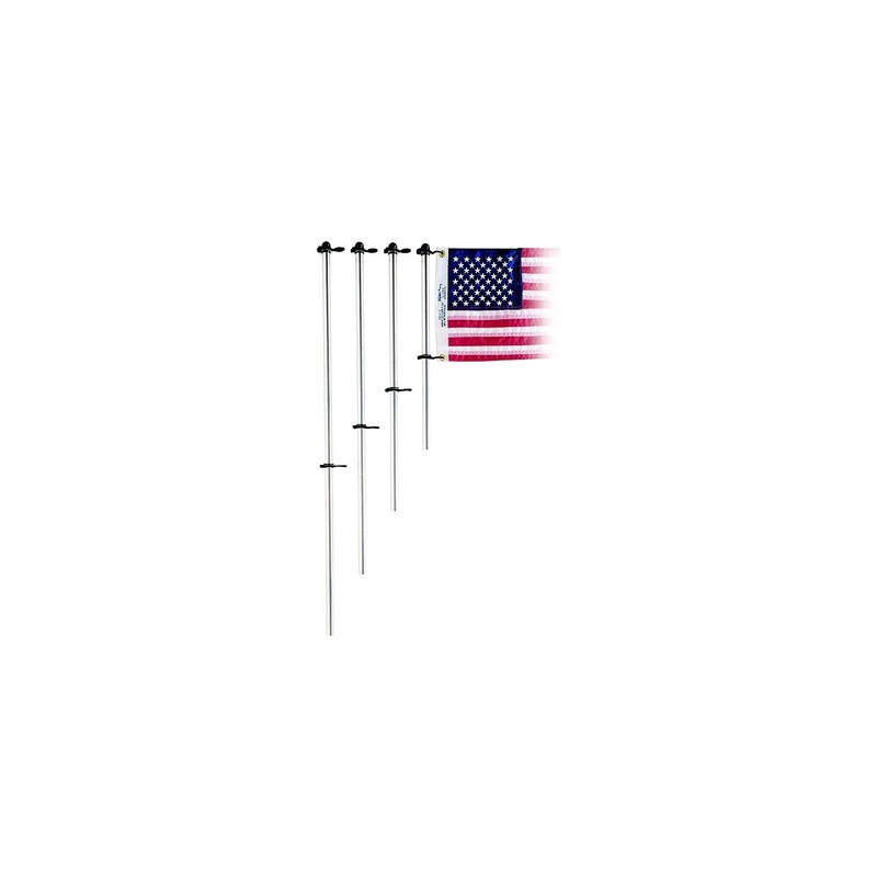 Taylor Made Products 915 3/4″ Diameter Aluminum Flag Pole With Charlevoix Clips