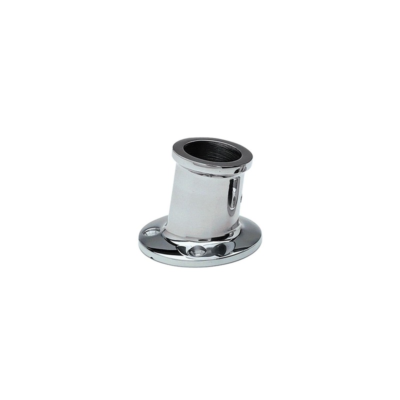 Taylor Made Products 966 Stainless Steel Top Mount Flag Pole Socket For 1-1/4″ Poles, 10 Degree Angle