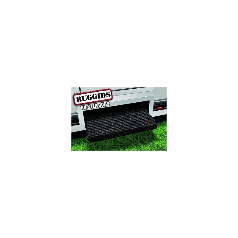 Prest-O-Fit 2-0420 Ruggids RV Step Rug, 23″ Wide, Black