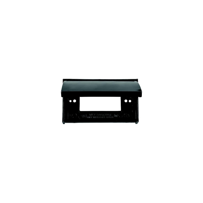 JR Products 05-12215 0512215 Black GFCI Weatherproof RV Outlet Cover