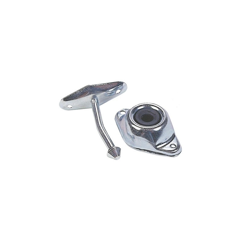 JR Products 10304 Angled Plunger Door Stop, 3″