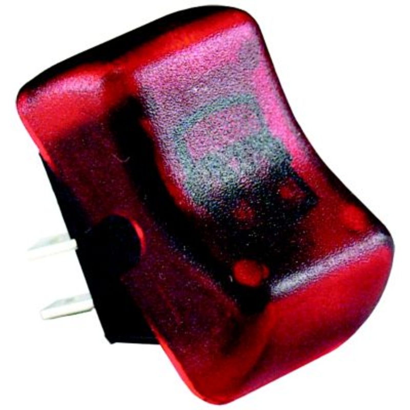 JR Products 12045 Red Illuminated RV On/Off Switch