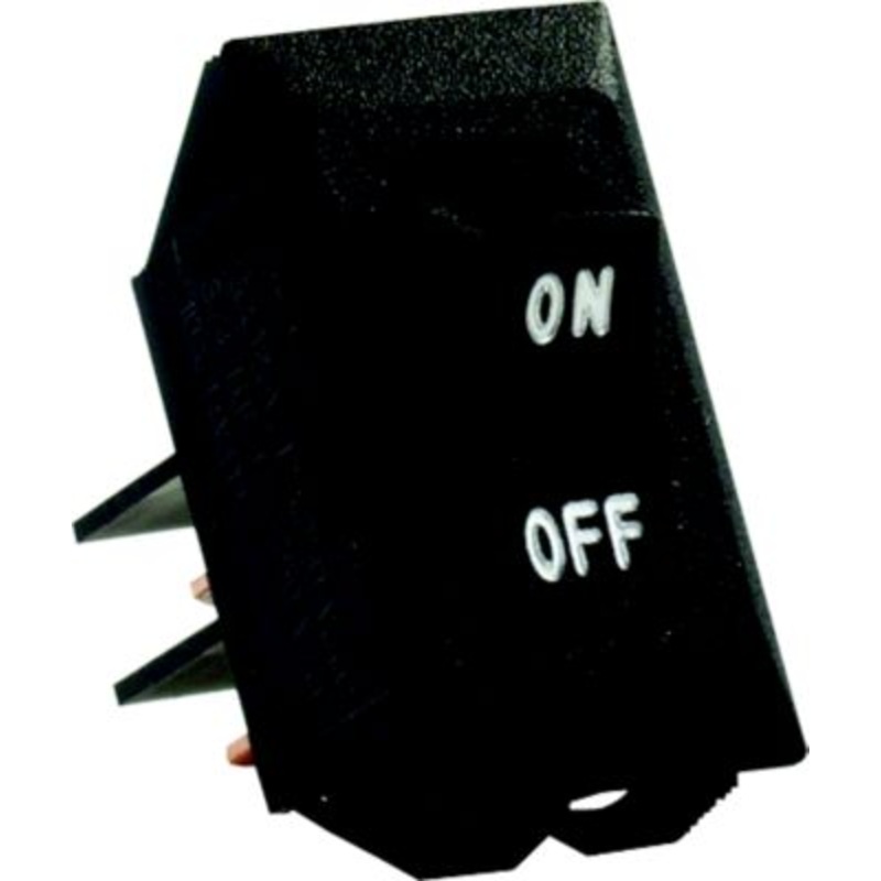 JR Products 12595 Labeled 12V On/Off Switch, Black