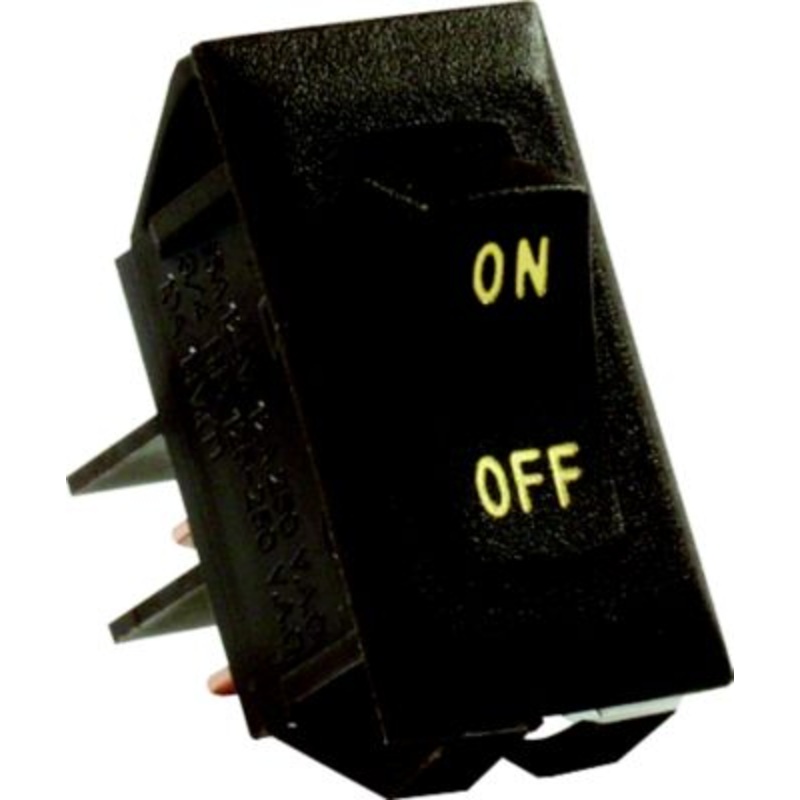 JR Products 12605 Labeled 12V On/Off Switch, Brown