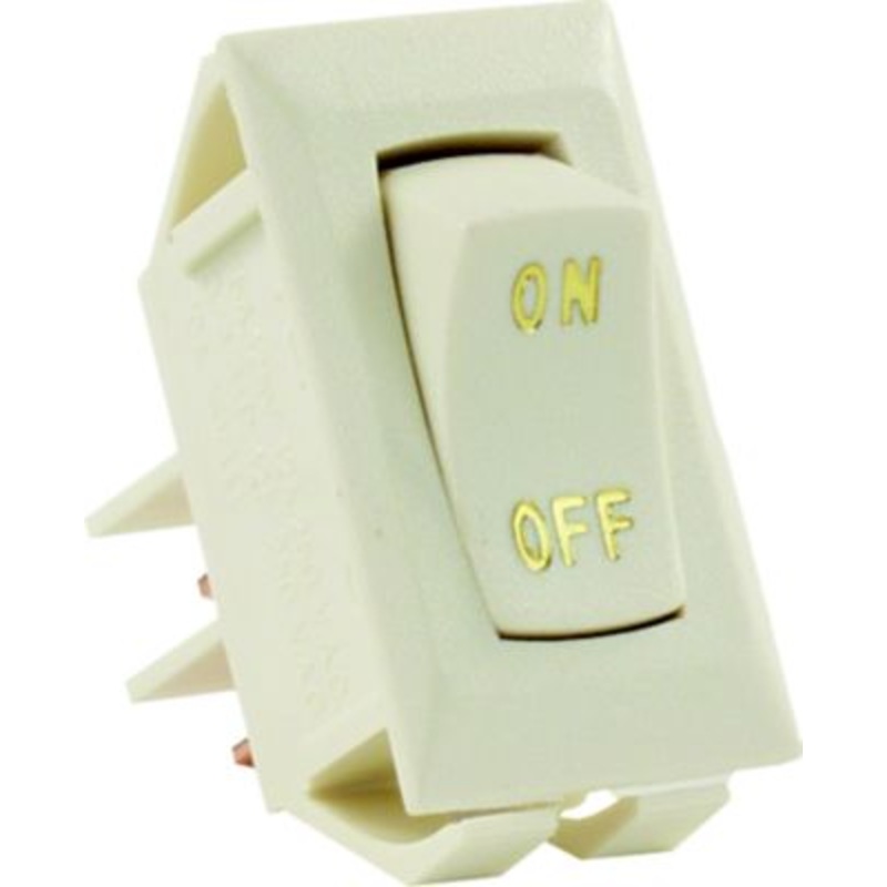JR Products 12615 Labeled 12V On/Off Switch, Black