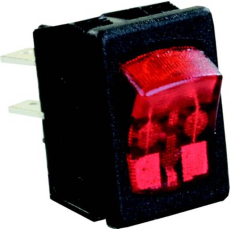 JR Products 12765 Mini Illuminated On/Off Switches – 120V, SPST
