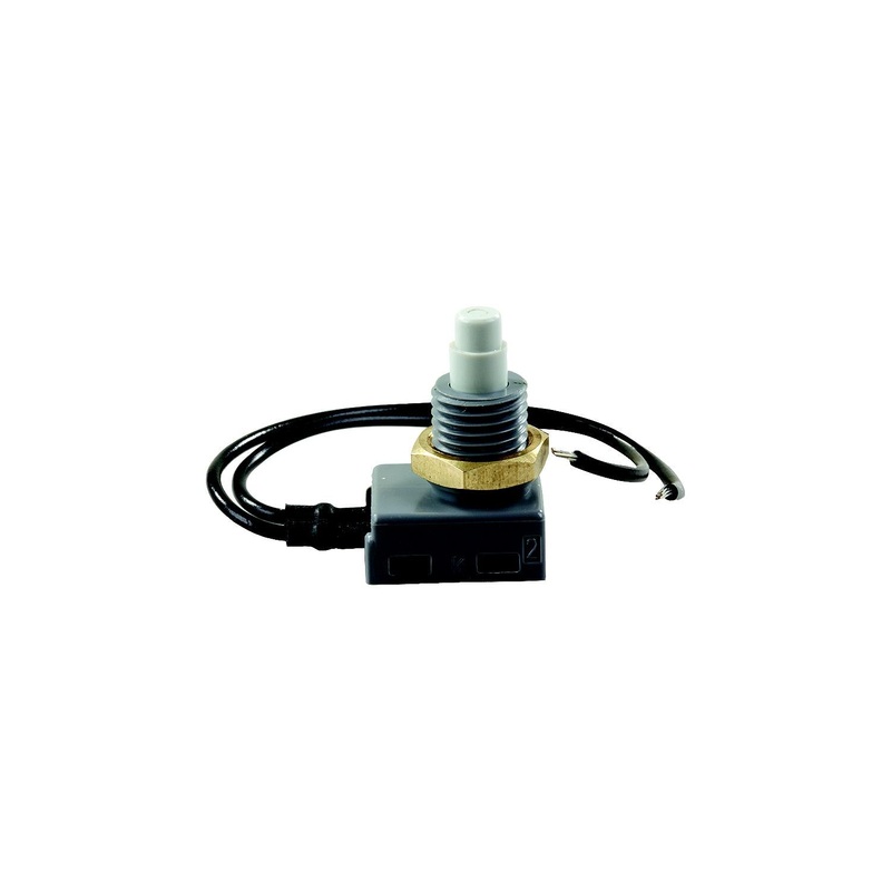 JR Products 13985 12V Push Button On/Off Switch