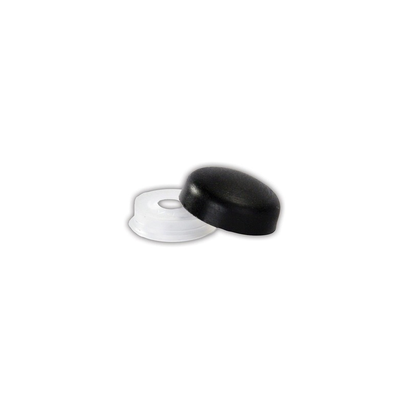 JR Products 20385 Screw Covers, Black, 14/pk