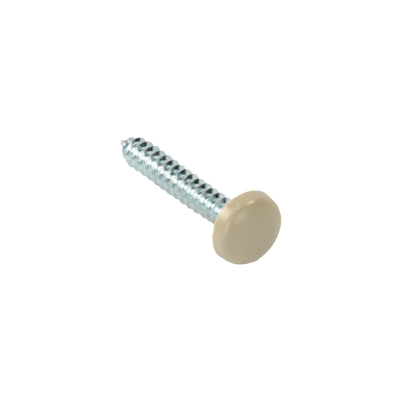 JR Products 20425 Kappet Screws With Covers, Beige, 14/pk