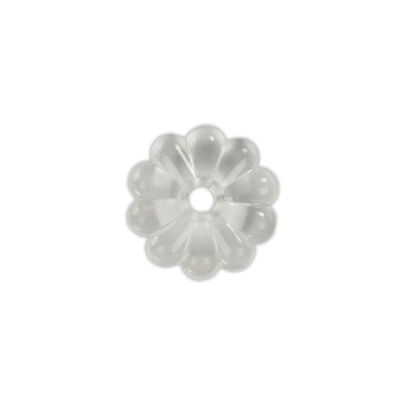 JR Products 20465 Plastic Rosettes, Clear, 14/pk