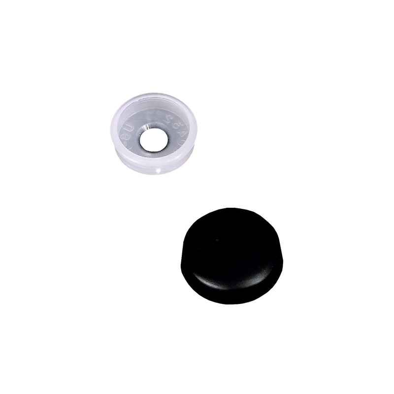 RV Designer H603 Screw Covers, Black, 14/pk