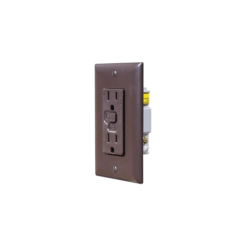 RV Designer S805 AC GFCI Outlet with Cover Plate