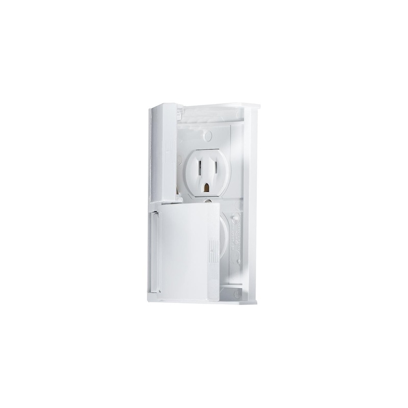 RV Designer S905 Weatherproof Receptacle, White