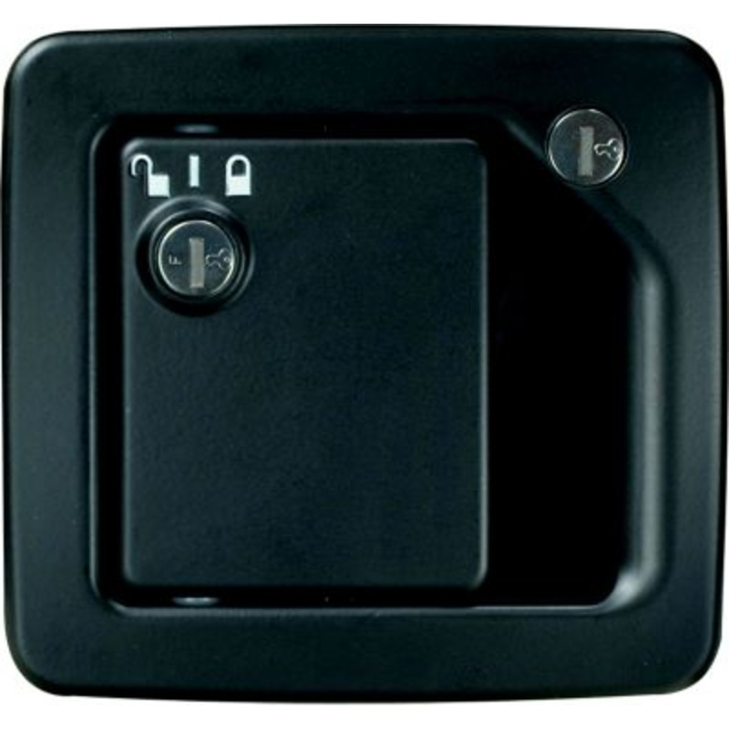 RV Designer T507 Black MH Entrance Door Handle Hardware with Deadbolt