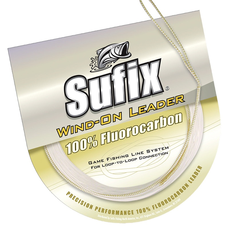 Sufix Wind-On 100% Clear Fluorocarbon Leader – 80lb – 11 yds [700-080F]